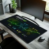 Liquidity map on a desk with a computer monitor and mouse.