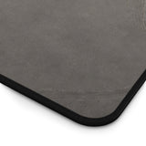 Close-up of Graphite Contour neoprene office desk mat surface