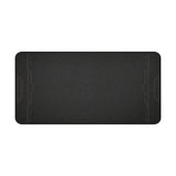 Executive Edge 32 x 16 office desk mat with dark charcoal texture and bronze edge details