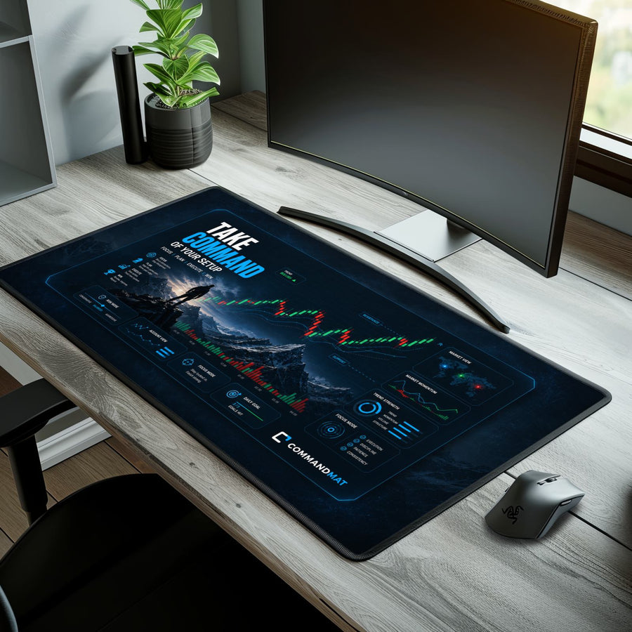 Summit Command Desk Mat 16x32 neoprene gaming trading dark design CommandMat